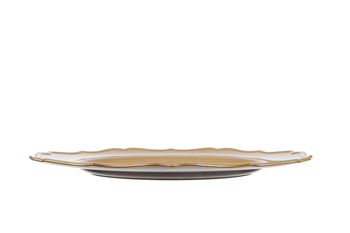 VASSOIO MELAMINA ORO d.33×1,7 cm. pz. 6 - immagine 3