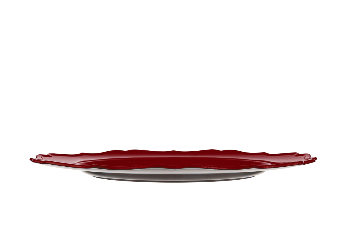 VASSOIO MELAMINA ROSSO d.33×1,7 cm. pz. 6 - immagine 3