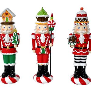 SCHIACCIANOCI NATALE RESINA 3 ASS.10x11xh.35 cm. pz. 3