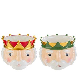 VASO CERAMICA SOLDATINO NATALE 2 ASS. 15xh.11 cm. pz. 2