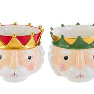 VASO CERAMICA SOLDATINO NATALE 2 ASS. 21xh.16 cm. pz. 2