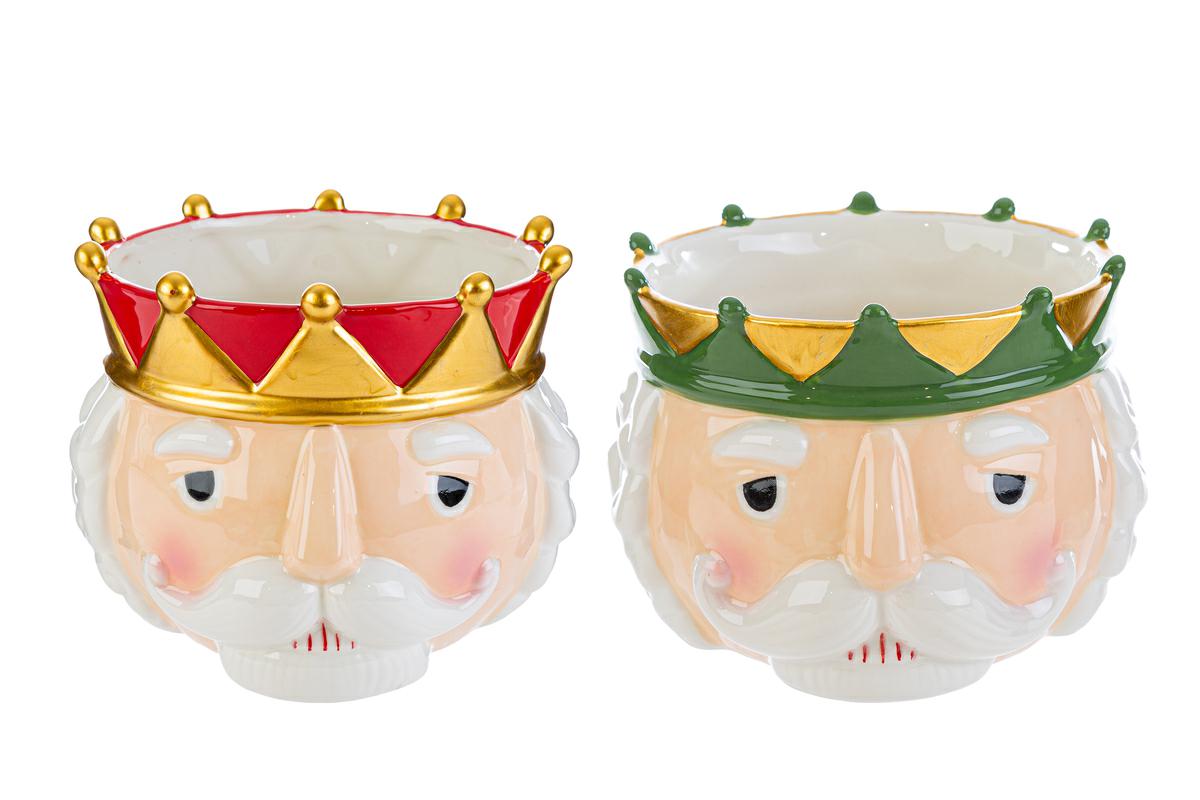 VASO CERAMICA SOLDATINO NATALE 2 ASS. 21xh.16 cm. pz. 2 - immagine 2