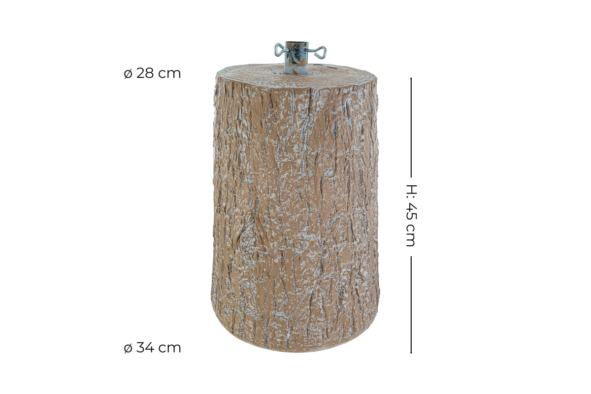 Base Tronco Albero di Natale cm. 28x34xh.45 diam. foro 38 mm. - immagine 3