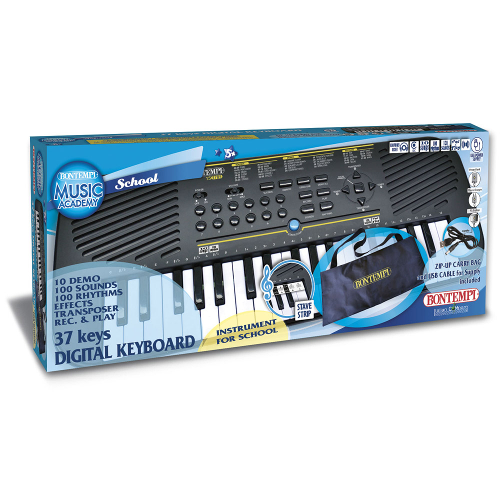 Tastiera 37 tasti Bontempi Music Accademy – Digital Keyboard – Pianola Scuola - immagine 4