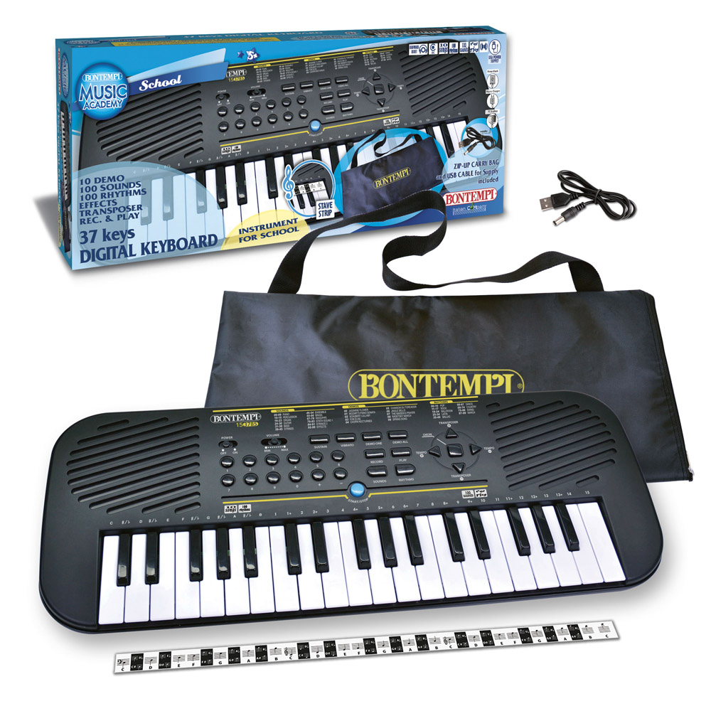 Tastiera 37 tasti Bontempi Music Accademy – Digital Keyboard – Pianola Scuola