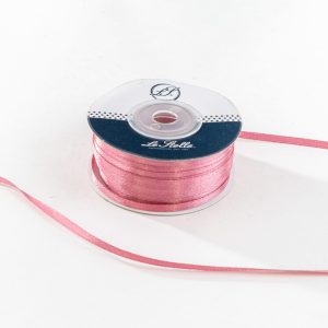 Nastro Doppio Raso Rosa Antico 3Mm X 100M  Pz. 10
