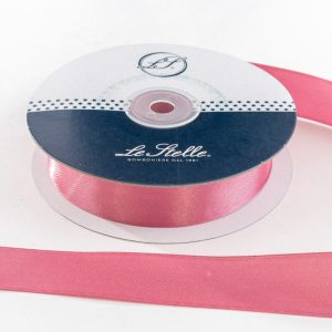Nastro Doppio Raso Rosa Antico 25 Mm X 50M  Pz. 10
