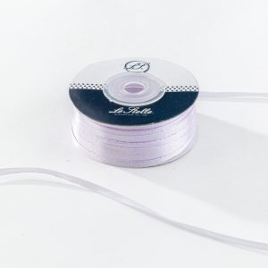 Nastro Doppio Raso Lilla 3 Mm X100M  Pz. 10