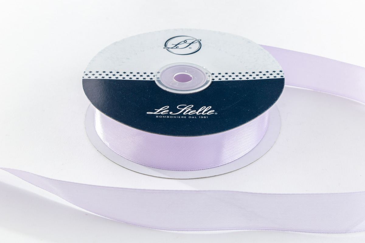 Nastro Doppio Raso Lilla 25 Mm X50M Pz. 10 - immagine 2