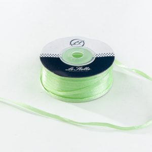 Nastro Doppio Raso Verde Lime 3Mm X 100M  Pz. 10