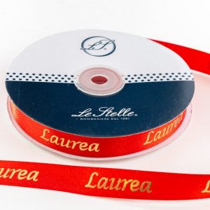 Nastro Doppio Raso Laurea 15 Mmx 50M  Pz. 10