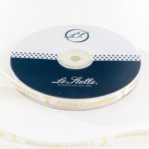 Nastro Doppio Raso Prima Comunione 10Mm X 50M  Pz. 1