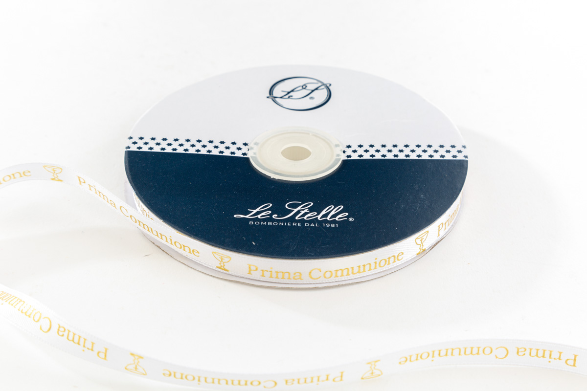 Nastro Doppio Raso Prima Comunione 10Mm X 50M Pz. 1