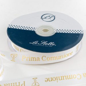 Nastro Doppio Raso Prima Comunione 15 Mm X 50M  Pz. 10