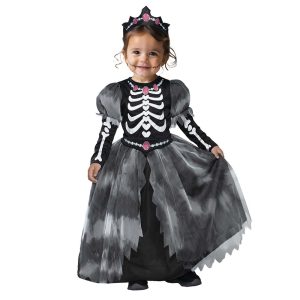 COSTUME HALLOWEEN – Linea Baby – PRINCIPESSA DEGLI SCHELETRI 3-4 ANNI – 8032684695946