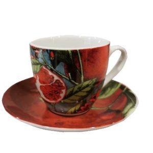 Excelsa Granada Set 6 tazzine caffè con piattini