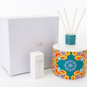 profumatore porcellana les jeauxsont faits c/astuccio d.10xh.11 cm