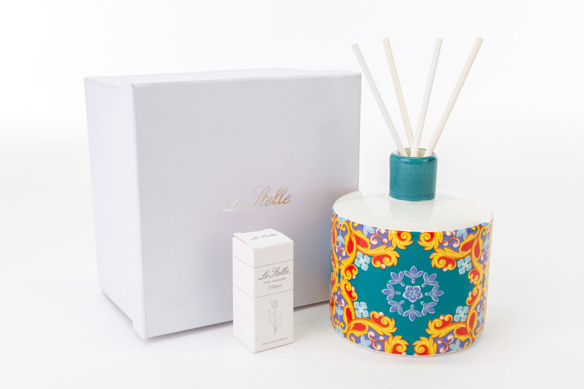 profumatore porcellana les jeauxsont faits c/astuccio d.10xh.11 cm - immagine 2