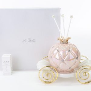 Profumatore Carrozza Rosa Porcellana 15X9Xh.12 Cm C/Astuccio