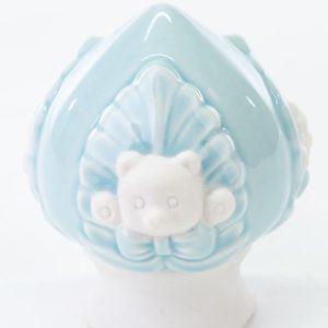 Bomboniera Pomo Orsetto Porcellana Celeste 4 pz