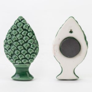 CALAMITA PIGNA PORCELLANA VERDE6,5×3,5 CM Pz. 24