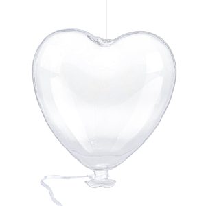 Cuore Vetro Appendino 15X17,5Cm Pz. 6