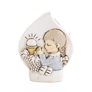 CALAMITA BIMBA PRIMA COMUNIONE RESINA 3×4,5 CM Pz. 12