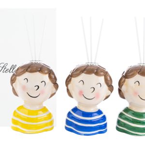 PROFUMATORE BOY PORCELLANA 3 ASS.8×7,5xh.12 CM C/ASTUCCIO Pz. 3