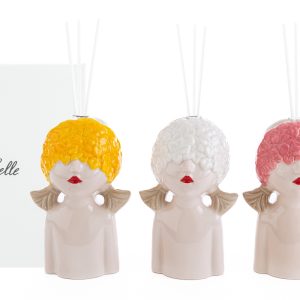 PROFUMATORE GIRL PORCELLANA COLORATO 3 ASS.9x8xh.16 CM C/ASTUCCIO Pz. 3
