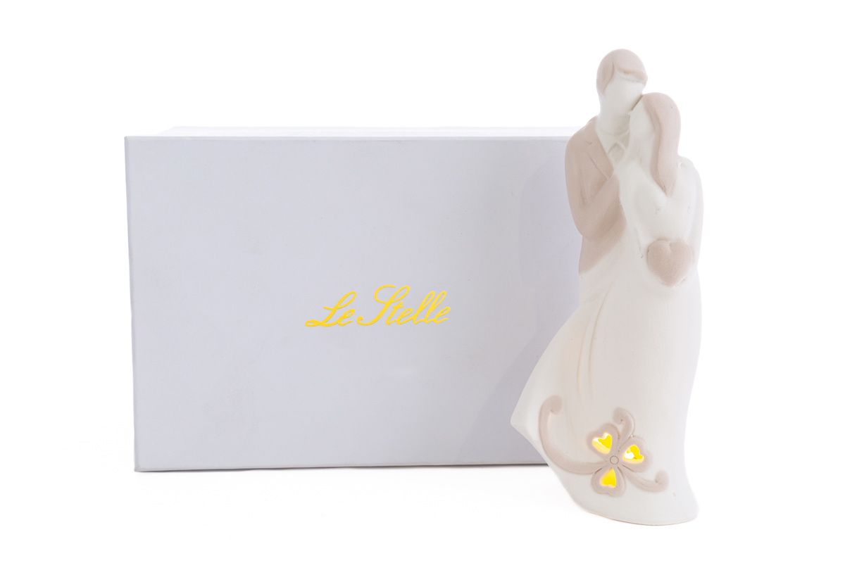 sposini porcellana led 7,5x,5xh.17 c/astuccio - immagine 2