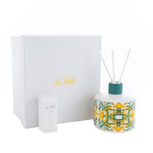 profumatore porcellana costa verde c/astuccio d.8,5xh.9 cm