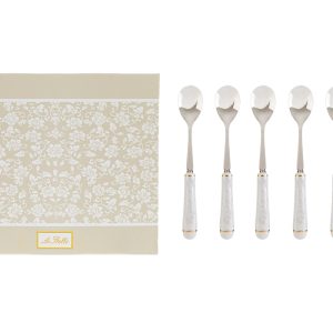 set 6 pz cucchiaini white lady 15 cm c/astuccio