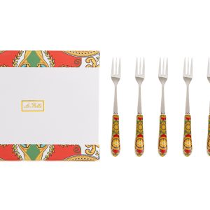 Set 6 Pz Forchettine Royal Carousel 15 Cm C/Astuccio