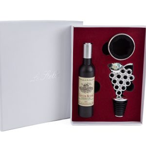 set 3 pz accessori vino c/astuccio