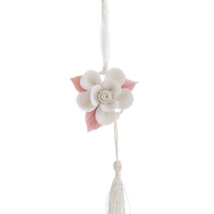 Appendino Calamita Fiore Porcellana 5X3 Cm Pz. 12