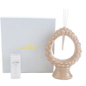 profumatore pigna beige 11x6xh.15,5cm c/astuccio