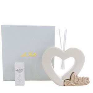 profumatore cuore love bianco 10×3,5xh.10cm c/astuccio