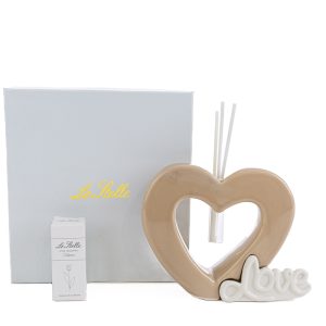 profumatore cuore love beige 10×3,5xh.10cm c/astuccio