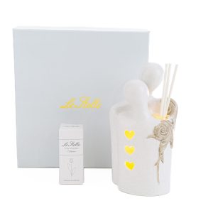 profumatore coppia sposi led 7,5×6,5xh.14,5cm c/astuccio