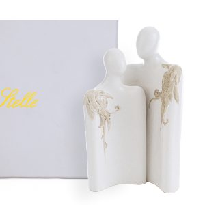 coppia sposi porcellana 12×8,5xh.20,5cm c/astuccio