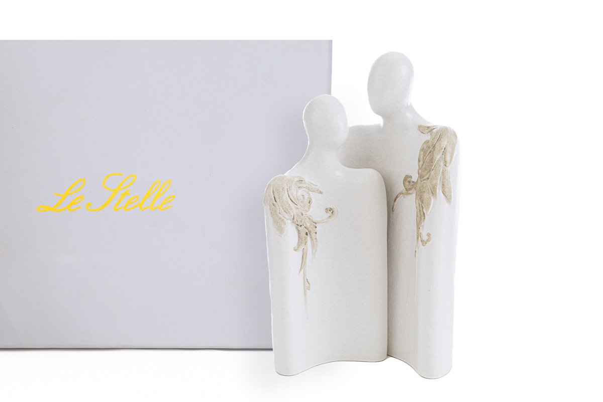 coppia sposi porcellana 12×8,5xh.20,5cm c/astuccio