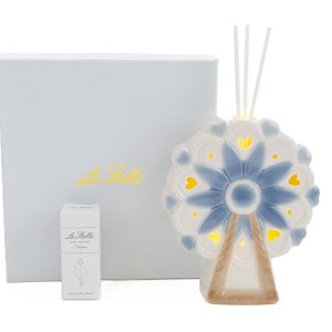 profumatore ruota panoramica ledceleste c/astuccio 11,5x5xh.14cm