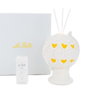 profumatore globo porcellana led11x10xh.13cm c/astuccio