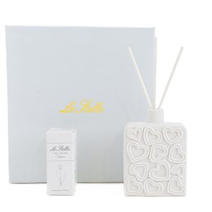 profumatore decoro cuori porcellana 6,5×3,5xh.9cm c/astuccio