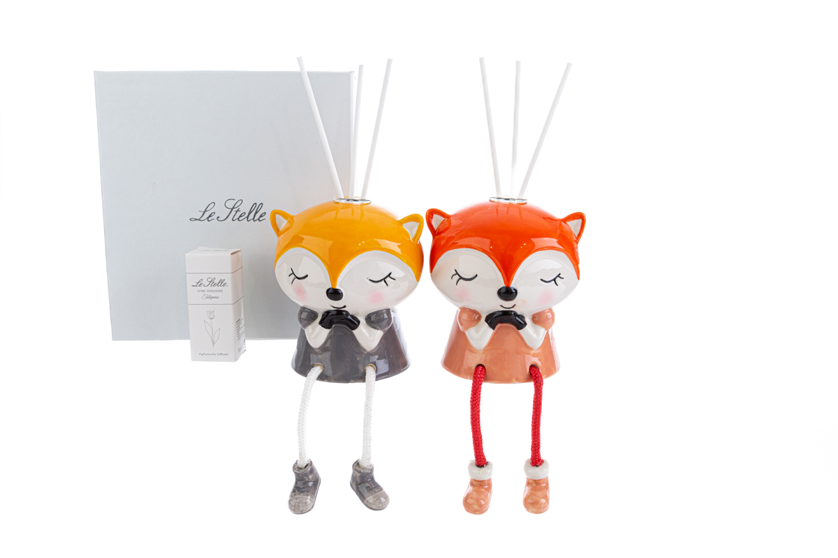 PROFUMATORE VOLPINO 2ASS. 10,5x9xh.10CM C/ASTUCCIO Pz. 2
