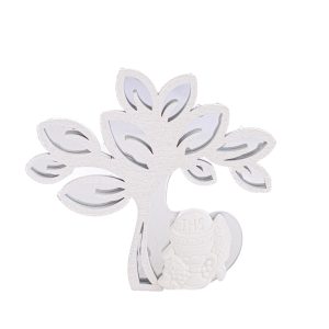 CALAMITA ALBERO COMUNIONE BIANCO2x8x7CM Pz. 72