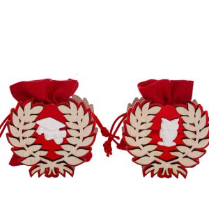 PORTA SACCHETTO LAUREA 2 ASS.3,5x8xh.10CM Pz. 6