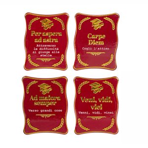 calamita laurea ceramica 4 ass.6×8 cm. pz. 12