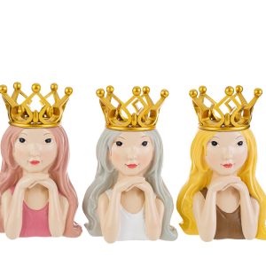 vaso regina resina 3 ass.12x9xh.18 cm. Pz. 3