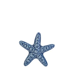 stella marina porcellana col. blu 7,5 cm. pz. 12